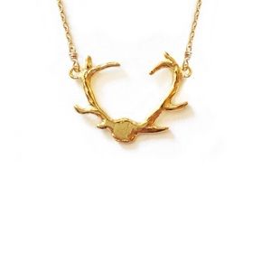 For love and lemons necklace 14 k gold plated